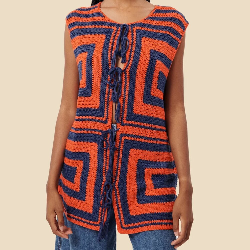 058 FRNCH Cybille Knitted Top (Anthropologie) NWT Oversized Small